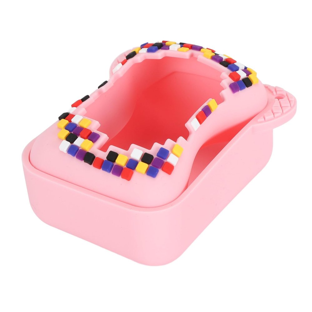 POENVFPO Electronic Pet Case, Silicone Protective Cover with Detachable Lanyard for Interactive Digital Toys and Travel Storage (Pink)
