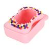 POENVFPO Electronic Pet Case, Silicone Protective Cover with Detachable Lanyard for Interactive Digital Toys and Travel Storage (Pink) view 1