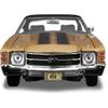 1971 Chevelle SS 454 Sport Gold Metallic with Black Top and Black Stripes Special Edition 1/18 Diecast Model Car 31890GLD view 4