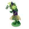10" Mardi Gras Frog Girl Figurine view 1