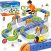 101PCS Magnetic Train Set with Electric Train, Track Fusion Train STEM Learning Race Track with Traffic Signs & Magnetic for Boys Girls Ages 5-14, Kids Toys, Birthday Gifts(Large). view 1