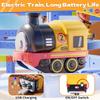 101PCS Magnetic Train Set with Electric Train, Track Fusion Train STEM Learning Race Track with Traffic Signs & Magnetic for Boys Girls Ages 5-14, Kids Toys, Birthday Gifts(Large). view 2