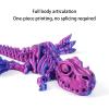 3D Printed Dinosaur 3-d Printed Stuff Tyrannosaurus Rex Skeleton Articulated for Home Office Executive Desk Decoration Surprise Fantasy Gifts-Glow-in-The-Dark Rainbow 01||15cm/5.9in view 4
