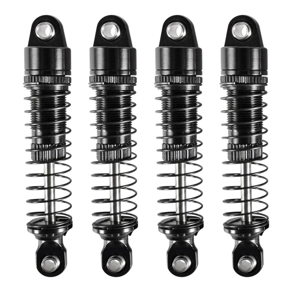 52mm Shock Absorber 4PCS Threaded Spring Damper Aluminum Alloy Front/Rear For 1/18 TRX4M RC Car Upgrades Parts