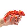 3-d Printed Animals 3-d Printed Stuff Skull Dragon Articulated for Home Office Executive Desk Decoration Surprise Fantasy Gifts-Red Gold view 4