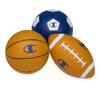 Champion All-Weather Mini Sports Balls (Pack of 3, Red/White/Blue), Rubber & PVC-Cover Soccer, Basketball & Football, Durable Construction for Backyard, Playground, School, and Indoor Play view 1