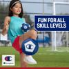 Champion All-Weather Mini Sports Balls (Pack of 3, Red/White/Blue), Rubber & PVC-Cover Soccer, Basketball & Football, Durable Construction for Backyard, Playground, School, and Indoor Play view 4