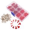 ibasenice 125pcs Plastic Safety Nose: Plastic Safety Nose with Washer for Crochet Stuffed Animals - Triangle Animal Button for Plush Bear Bunny Cat and Dog view 1