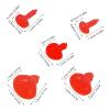 ibasenice 125pcs Plastic Safety Nose: Plastic Safety Nose with Washer for Crochet Stuffed Animals - Triangle Animal Button for Plush Bear Bunny Cat and Dog view 2