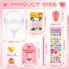 24Pack Giant Lollipop Birthday Goodie Bags Stationery Set Return Gifts for Birthday Party with Cards Pencils Stickers Erasers Stampers Sharpener Candy-Free School Boys Girls Party Favors Easter Gifts view 3