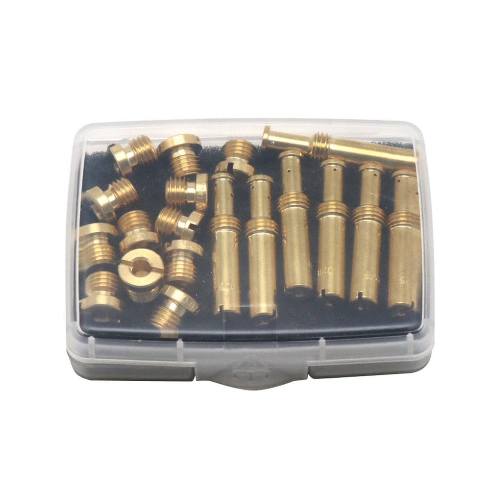 19-piece/set Carb Main Nozzle Intermediate Easy Assemble Brass Compatible-for EVO- V-Twin Motorcycles Intermediate Easy Assemble Brass Compatible- For Super -B/-E/-G EVO-