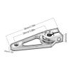 Compatible with Futaba Hitec Servo for SCX10 for Trx4 1/10 RC Car Parts 7075 Aluminum 25T Servo Horn M3 Spline Servo Arm 39mm RC Assortment(Silver A) view 4