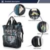 Bolaz Diaper Bag Backpack Tote Multifunction Baby Nappy Changing Bags Cheetah Leopard 3 Large with Stroller Straps Travel view 2