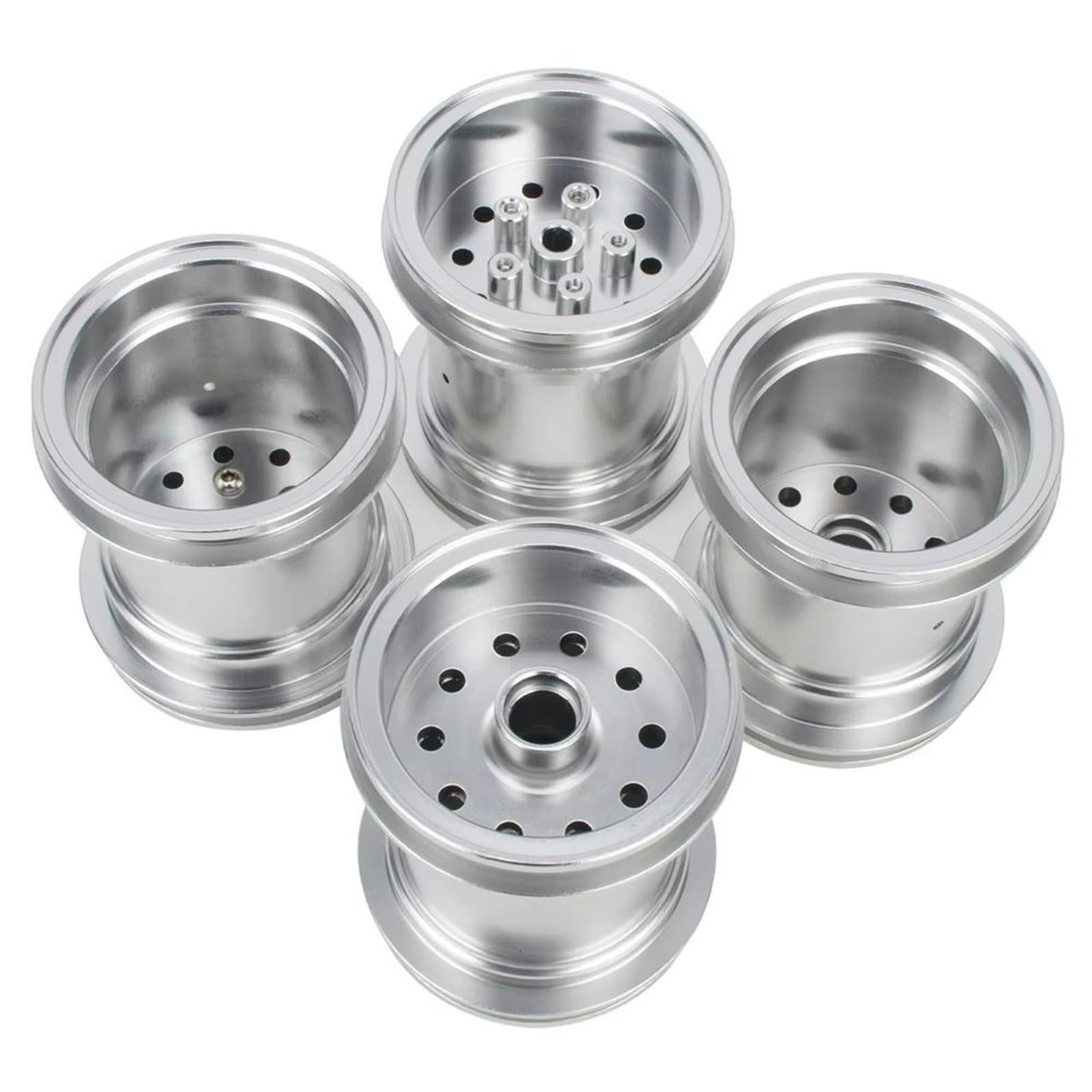 Compatible with Tamiya CW-01 Lunchbox Midnight Pumpkin RC Car Upgrade Part Replacement Aluminum Front Rear Wheel Hub Rims RC Assortment