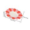 150pcs Flower-shaped Disposable Paper Plates for Party Tableware Decorative Dessert Plates in Red Yellow Blue for Birthday and Outdoor Events view 2
