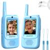 2026 Upgraded Video Walkie Talkies for Kids, Video Intercom Featuring with Camera, Video Voice Chat, Emoji Messaging, Voice-Changing Modes, for Children Boys & Girls, 2 Pack (Blue) view 1