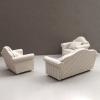 1:12 Dollhouses Miniature Couch Set of 3 Pretend Playing for and Collectors Display Scene Comfortable Furniture view 4