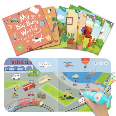 QuTZ Talking Pen Book Set, Learn to Read Sound Books, Learning Toys with 8 Tap to Read Books, 600+ Words & Fun Facts, 6 Phonics Story Books, 700+ Games, Educational Toy for Kids 3+ (Paperback Version)