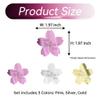 12pcs Happy Mothers' Day Cupcake Toppers Red Pink Rosegold Cupcake Decorations Mirror Acrylic Flower Shape Happy Mothers' Day cake Decorations I Love you mom Cake Party Supplies Gifts view 3