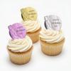 12pcs Happy Mothers' Day Cupcake Toppers Red Pink Rosegold Cupcake Decorations Round Mirror Acrylic with Happy Mothers' Day cake Decorations I Love you mom Cake Party Supplies Gifts view 4