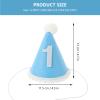 Beaupretty Birthday Hat Felt Party Headwear Lightweight Photo Prop Blue for Boys Celebration view 2