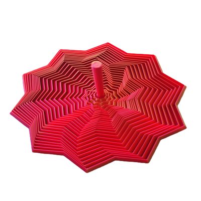 3D Printed Expanded Sensory Fidget Star, Fractal Fidget Hexagon with Handles, New Star Shaped Fidget Toys for Office Desktop Decompression Toys ,Multi-Color (Rose-Golden(6.9In))