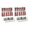 Bloepum 12Pcs Adjustable Metal Linkage Pull Rod Front/Rear Servo Link for A949 A959 A969 A979 K929 RC Car view 1