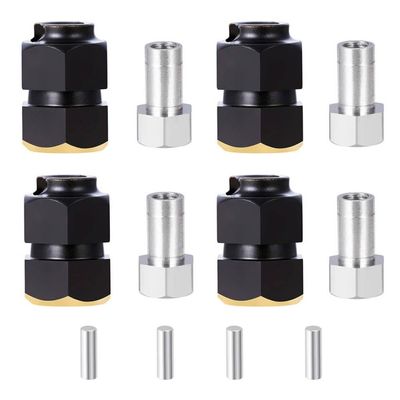7MM Wheel Spacers Extension Compatible with 1 18 Scale RC Car Models Similar to Vehicle Accessories(Black)