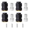 7MM Wheel Spacers Extension Compatible with 1 18 Scale RC Car Models Similar to Vehicle Accessories(Black) view 1