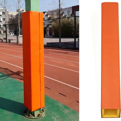 5ft 6ft 7ft Tall Pole Foam Padding for Square Poles, Wrap-Around Column Protection Pads Customizable Pole Protective Pad, Basement Garage Playground, Orange(Size:7"X4" LxW,Color:H 5ft)