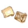 2PCS 59g Brass Front Rear Differential Axle Cover Compatible with Automotive Motorcycle Parts for 1 10 RC Crawler view 2