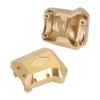 2PCS 59g Brass Front Rear Differential Axle Cover Compatible with Automotive Motorcycle Parts for 1 10 RC Crawler view 3