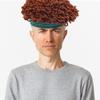 Vobumix Kids Curly Hair Wig Hat Soft Cotton Blend Stretchy Cap with Curly Wig Winter Hat for Holiday Celebrations view 3