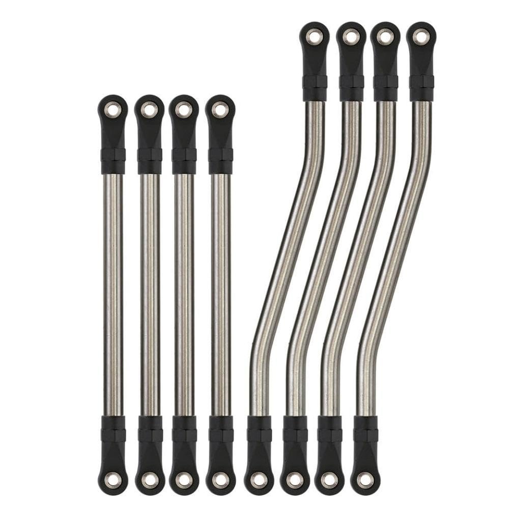 8pcs Set Metal Steel Link Plastic Rod End 1.9 UTB AXI03004 Compatible with Automotive Motorcycle Parts