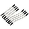 8pcs Set Metal Steel Link Plastic Rod End 1.9 UTB AXI03004 Compatible with Automotive Motorcycle Parts view 2
