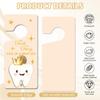 Wooden Tooth Fairy Door Hanger Sign with Keepsake Bottle Coins Pouch, Tooth Fairy Tooth Holder Encouraging Gift for Lost Teeth Boy Girl(Gold) view 4