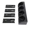 Estink Remote Controller Charger Station, Charge 4 Controllers Simultaneously with 4x2800mAh Rechargeable Batteries, for Remote Controllers (Black) view 2