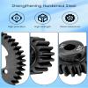 46T 1 Mod Hardened Steel Spur Gear 18T Motor Pinion Gear Compatible with 1/5 X-Maxx 1/7 XO-1 1/10 Maxx 1/10E-Revo 2.0 VXL, Replace 6447 view 4