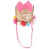 Beaupretty Silver Glitter Party Crown Hat for Birthday Decoration Break-resistant Sparkle Tiara for Boys and Suitable for Theme and Celebration Events view 1