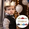 BESPORTBLE 30Pcs Adult Birthday Party Hats Crowns Mixed Colors Material Photo Props for Boy Girl Celebration Supplies view 4