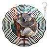 10-Inch Metal Wind Spinner 3D Koala on Tree Trunk Wind Spinner, Unique Metal Hanging Kinetic Wind Sculpture Ornament Gifts for Women Yard Art Garden Patio Lawn Indoor Outdoor Decor view 1