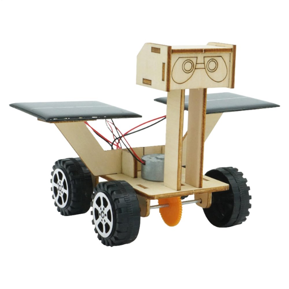 Solar Robot Kit STEM  Car Building Learning Toys, Lunar Rover Science Experiment Set with Solar Power Feature, Educational Toy for Kids, Boys, Girls, Beginners, Classroom, Home, Travel, Homeschool