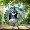 10-Inch Metal Wind Spinner 3D California Quail Wind Spinner, Unique Metal Hanging Kinetic Wind Sculpture Ornament Gifts for Women Yard Art Garden Patio Lawn Indoor Outdoor Decor view 2
