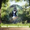 10-Inch Metal Wind Spinner 3D California Quail Wind Spinner, Unique Metal Hanging Kinetic Wind Sculpture Ornament Gifts for Women Yard Art Garden Patio Lawn Indoor Outdoor Decor view 4