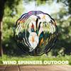 10-Inch Metal Wind Spinner White Calla Lilies 3D Floral Wind Spinner, Unique Metal Hanging Kinetic Wind Sculpture Ornament Gifts for Women Yard Art Garden Patio Lawn Indoor Outdoor Decor view 4