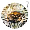 10-Inch Metal Wind Spinner Crab on Rocks 3D Marine Life Wind Spinner, Unique Metal Hanging Kinetic Wind Sculpture Ornament Gifts for Women Yard Art Garden Patio Lawn Indoor Outdoor Decor view 1