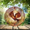 10-Inch Metal Wind Spinner Phoenix in Flames 3D Bird Wind Spinner, Unique Metal Hanging Kinetic Wind Sculpture Ornament Gifts for Women Yard Art Garden Patio Lawn Indoor Outdoor Decor view 2