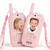 SKYROKU 2nd-Gen Video Walkie Talkies for Kids, 2000ft Long Range Rechargeable Walky Talkies, AI Virtual Costumes & Voice Changer, Outdoor Camping Toys Gift for Boys Girls Ages 3-12 (Pink 2 Pack) view 1