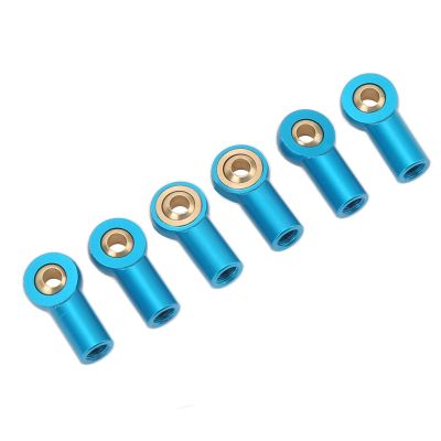 POENVFPO High Precision M3 Link Rod End Ball Joint for 1/10 RC Car, Direct Replacement to Obtain Higher Strength for HSP Axial (Blue)