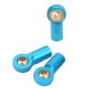 POENVFPO High Precision M3 Link Rod End Ball Joint for 1/10 RC Car, Direct Replacement to Obtain Higher Strength for HSP Axial (Blue) view 2
